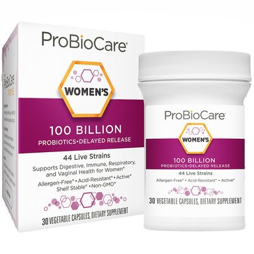 ProBioCare Probiotic for Women 100 Billion CFUs Vegetable Capsules, 30-count