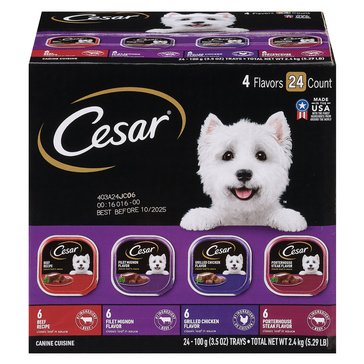 Cesar Classic Multipack Dog Food, 24 count