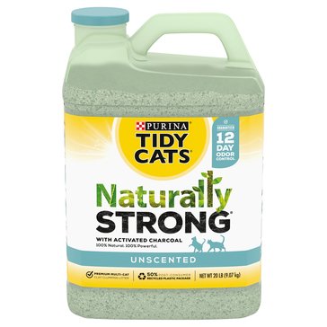 Tidy Cats Naturally Strong Unscented Cat Litter, 20lb