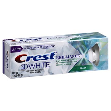 Crest 3D White Brilliance Blast Toothpaste, 3.9oz