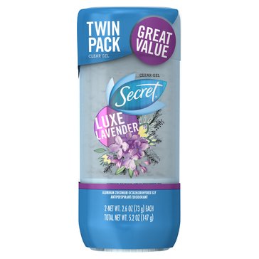 Secret Fresh Antiperspirant Deodorant Gel Luxe Lavender 2.6oz Twin Pack