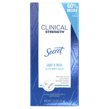 Secret Clinical Strength Antiperspirant Deodorant Light and Fresh 2.6oz