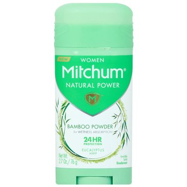 Mitchum Women's Natural Power Bamboo Powder Deodorant 2.7oz