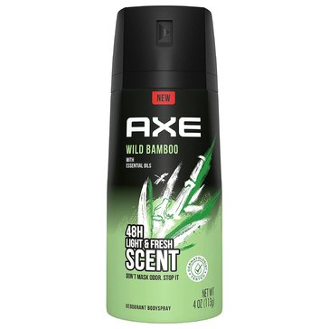 Axe Body Spray Light Scent Wild Bamboo 4oz
