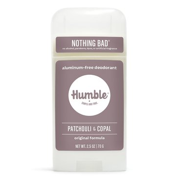 Humble Brands, Patchouli Copal & Frankincense Deodorant 2.5oz