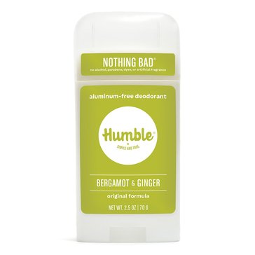 Humble Brands, Bergamot & Ginger Deordorant 2.5oz