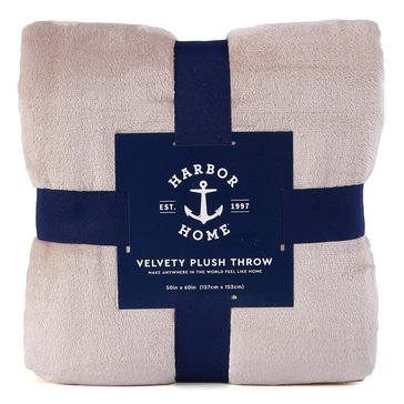 Harbor Home Velvety Plush Throw