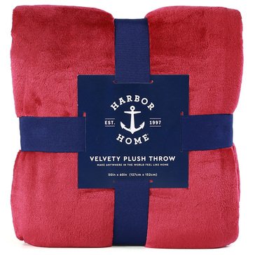 Harbor Home Velvety Plush Throw