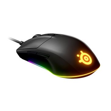 Steelseries Rival 3 Wired Optical Gaming Mouse with Brilliant Prism RGB Lighting