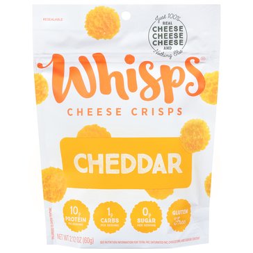 Whisps Cheddar Cheese Crisps, 2.12oz