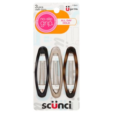 Scunci No Slip No Damage Oval Clips 8cm