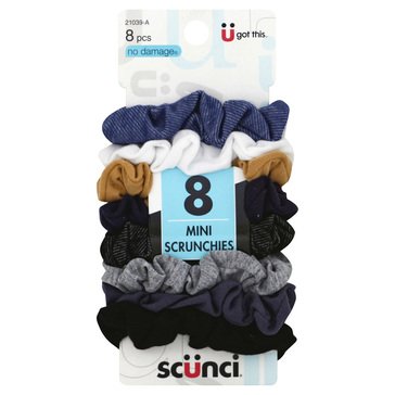 Scunci Denim Mini Twisters 8-Pack