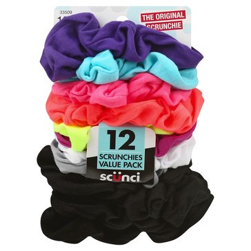 Scunci Large Interlock Scrunchie 12-Pack