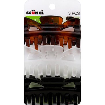 Scunci No Slip Grip Jaw Clips 9cm