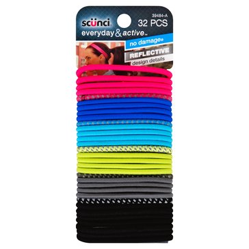 Scunci No Damage Reflective Elastics 4mm