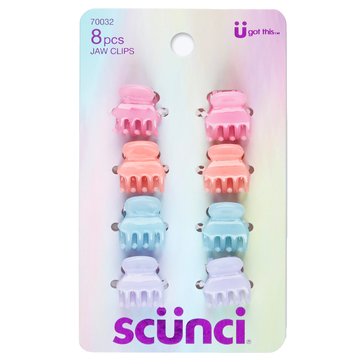 Scunci Mini Jaw Clips 1.5cm 8-Pack