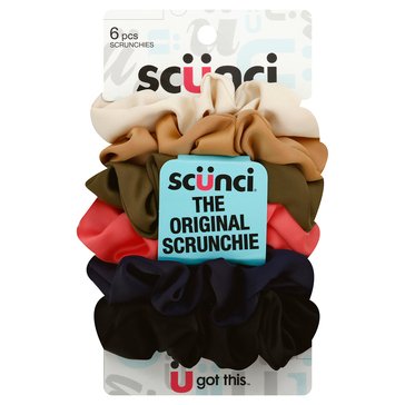 Scunci Satin Twisters 6-Pack