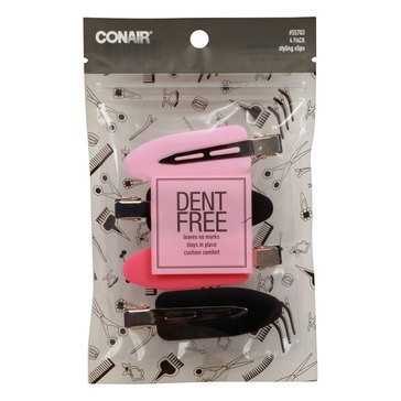 Conair Large Soft Touch No Dent Clips 4 Pack