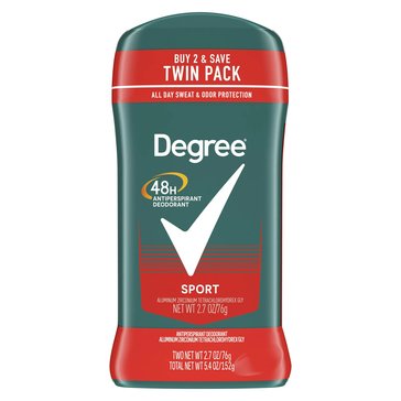 Degree Men Antiperspirant  Sport 2.7oz Twin Pack