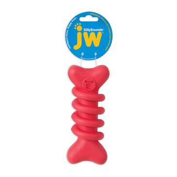JW Pet Silly Sounds Spiral Bone Dog Toy