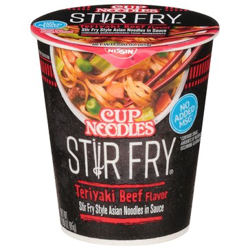 Nissin Cup Noodles Stir Fry Teriyaki Beef Noodles