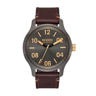 Nixon Unisex Patrol Leather Watch