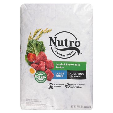 Nutro Wholesome Essentials Adult Large Breed, Lamb and Rice Dry Dog Food, 30lb