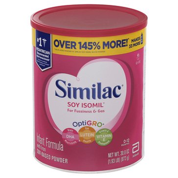 Similac ISOMIL Soy Baby Formula, 30.8oz