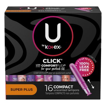 U by Kotex Super Premium Tampon Super Plus 16 count