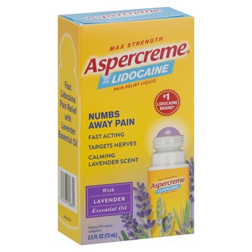 Aspercreme Lidocaine No Mess With Lavender Essential Oils 2.5Oz