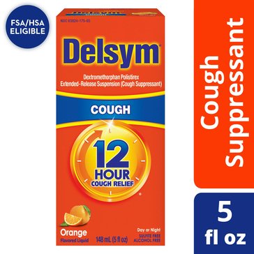 DELSYM Adult Liquid with Dosage Cap, Orange, 12.5oz