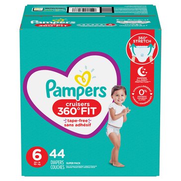 Pampers Cruisers 360 Degree Fit Size 6 Diapers, 44-count