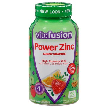 vitafusion Power 15mg Zinc with Vitamin C Gummies, 90-count