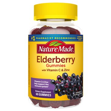 Nature Made Elderberry 100mg Gummies, 60-Count