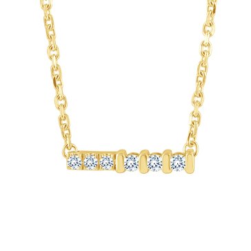 Because by Navy Star 1/10 cttw Diamond Bar Pendant