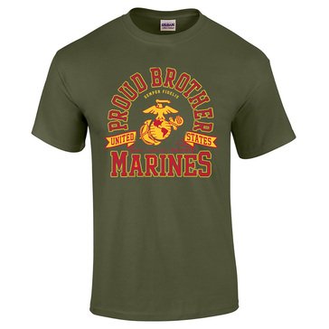 MV Sport Men's USMCs Proud Brother Tee