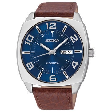 Seiko Men's Recraft Series Automatic Leather Strap Watch