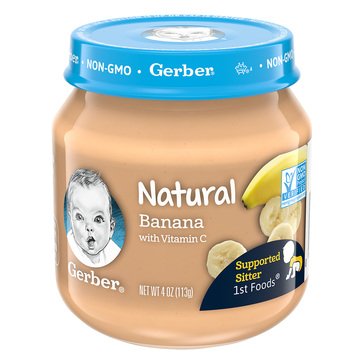 Gerber First Foods Natural Banana Baby Food 4oz