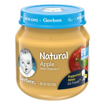 Gerber First Foods Natural Applesauce Baby Food 4oz 