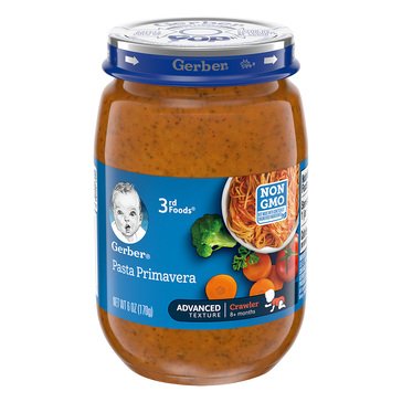 Gerber Third Foods Pasta Primavera Baby Foods, 6oz