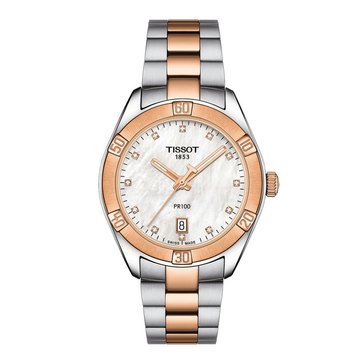 Tissot Women's PR 100 Sport Chic Diamonds Watch