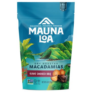 Mauna Loa Kiawe Smoked BBQ Macadamias, 4oz