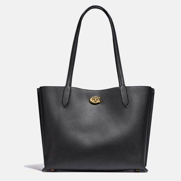 Coach Polished Pebble Leather Willow Tote