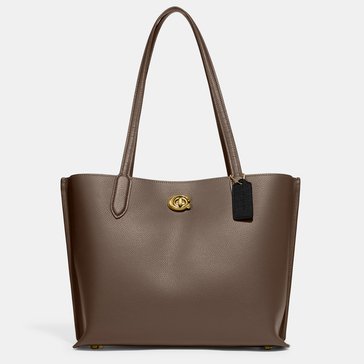 Coach Polished Pebble Leather Willow Tote