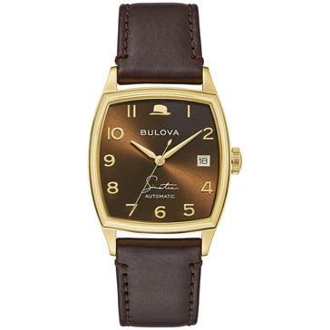 Bulova Men's Frank Sinatra Young At Heart Automatic Leather Strap Watch