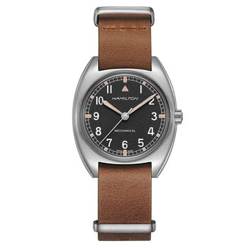 Hamilton Khaki Pilot Pioneer Leather Strap Watch