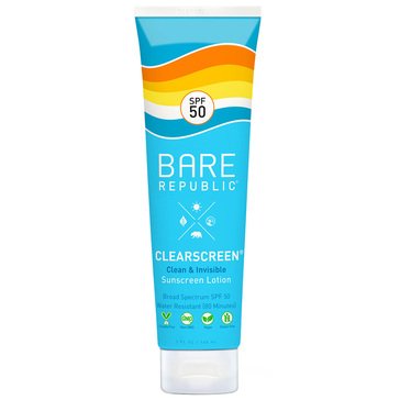 Bare Republic Clearscreen SPF50 Sunscreen Lotion, 5oz