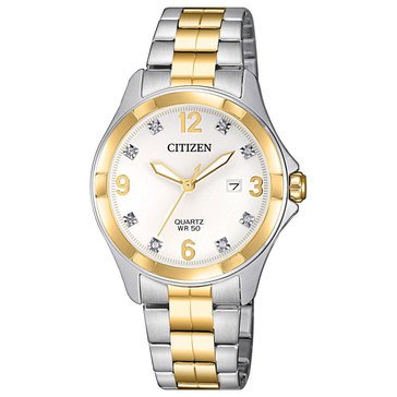 Citizen Quartz Citizen Quartz Women's Crystal Date Bracelet Watch