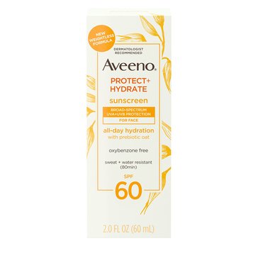 Aveeno Protect and Hydrate All-Day Hydration SPF60 Face Lotion, 2 fl oz