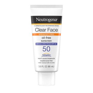 Neutrogena Clear Face SPF50 Liquid-Lotion, 3oz